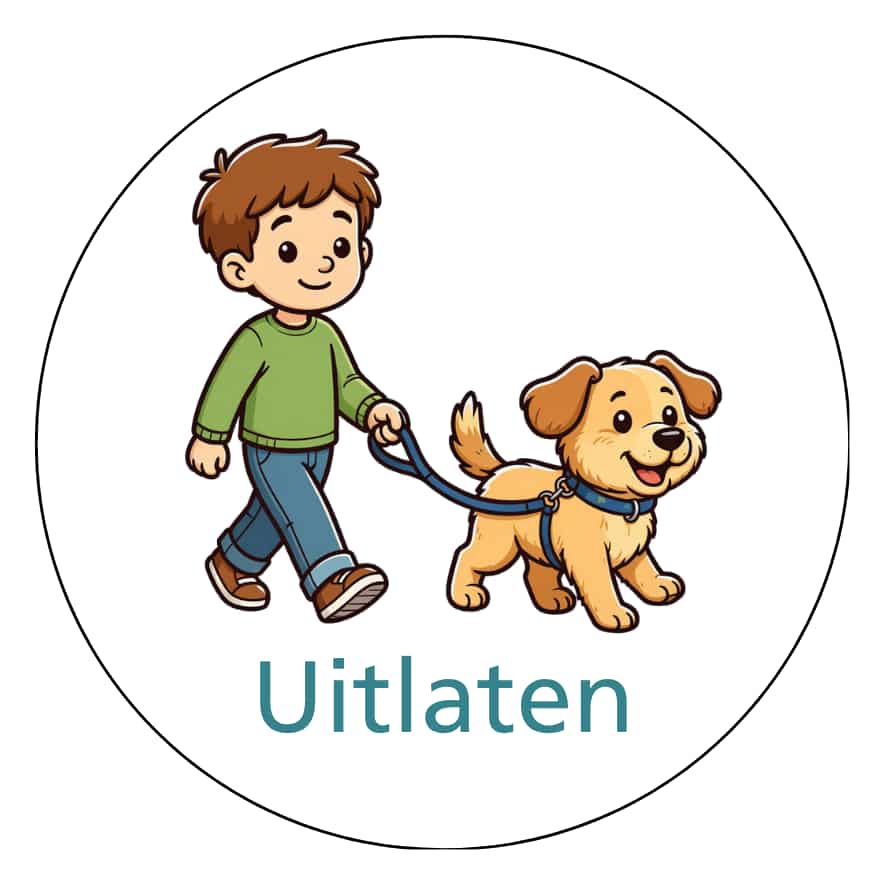 Magnetisch pictogram Uitlaten