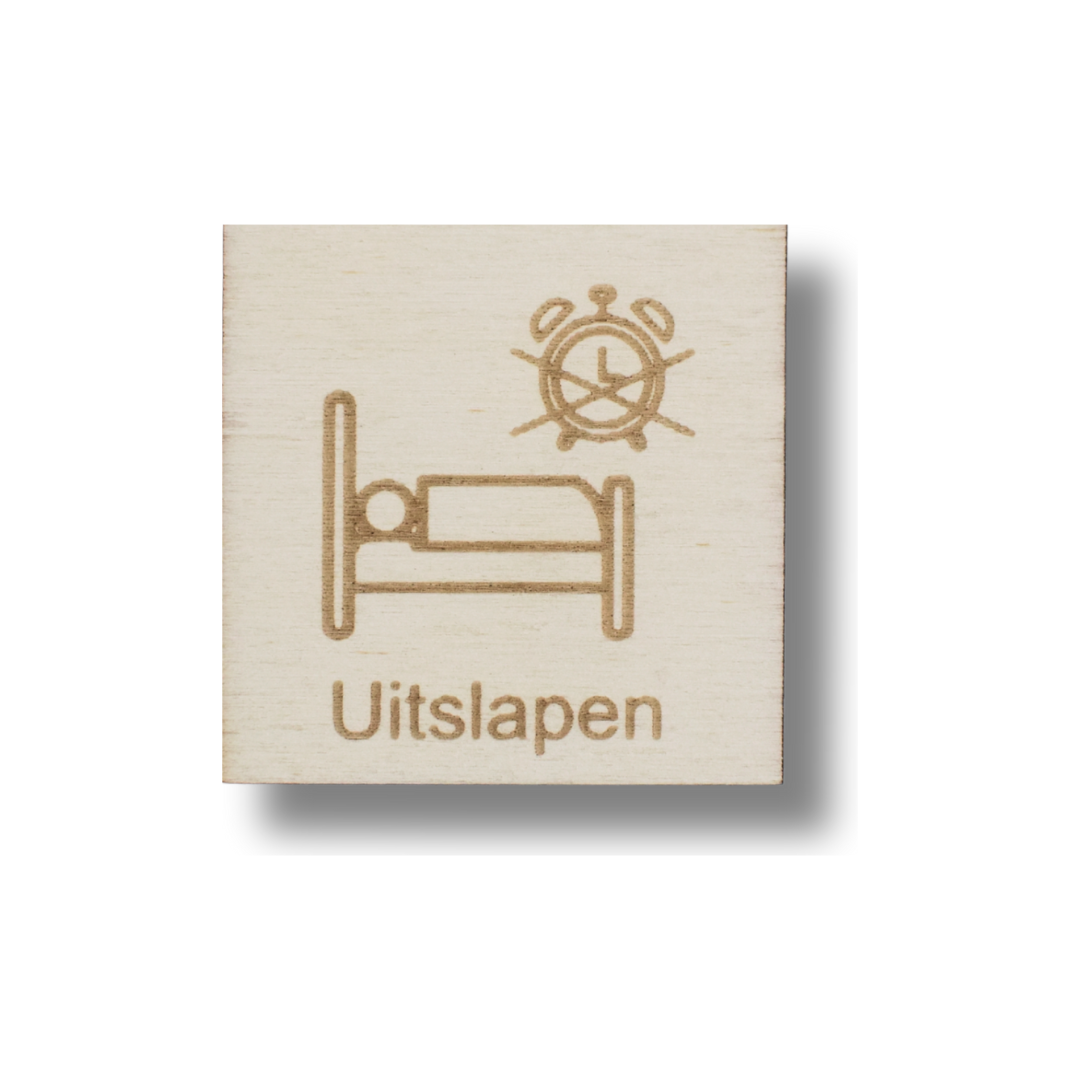 Pictogram Uitslapen