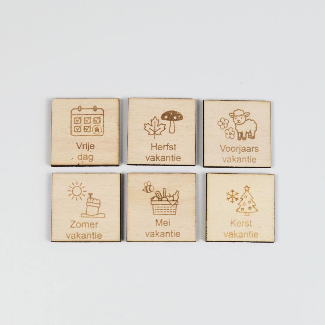 Vakantieset pictogrammen