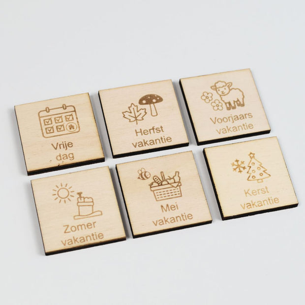 Vakantieset pictogrammen