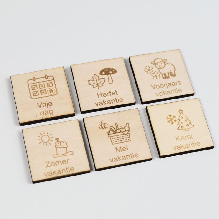 Vakantieset pictogrammen