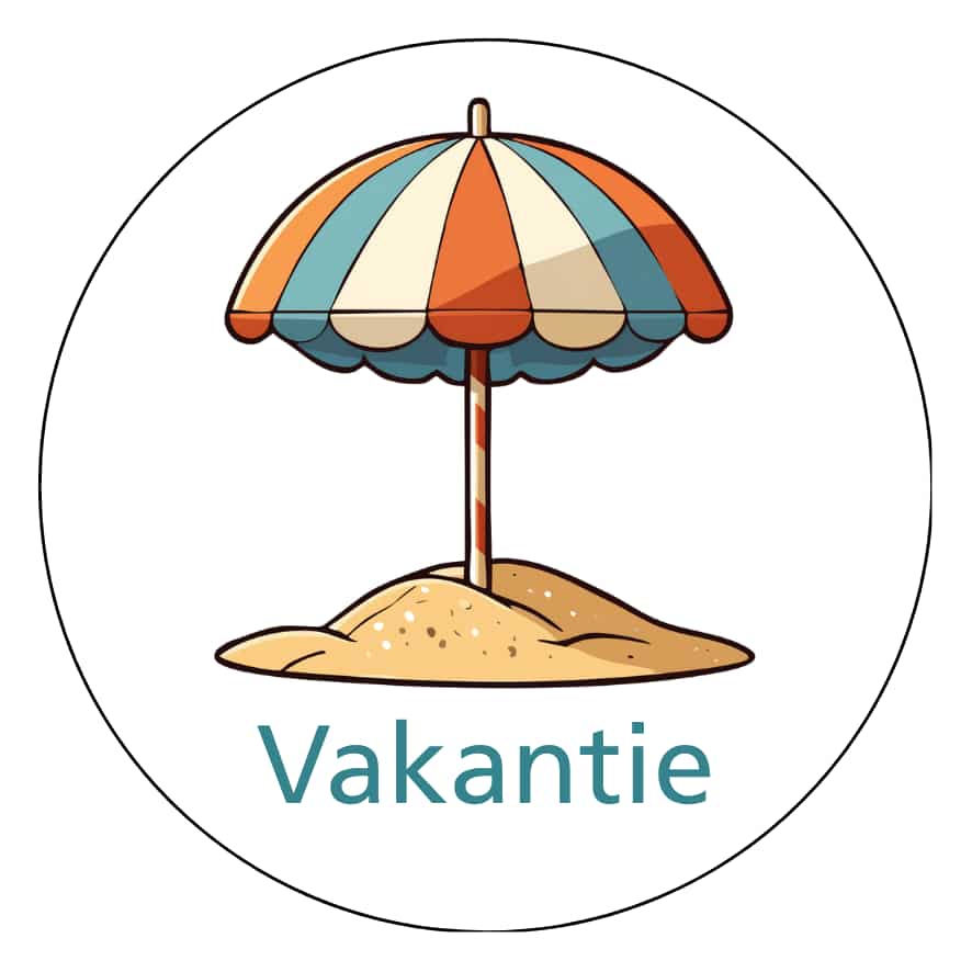 Magnetisch pictogram Vakantie