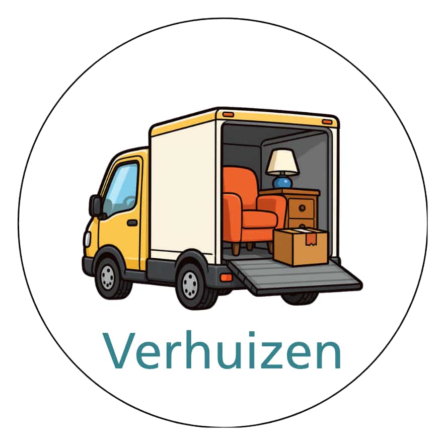 Magnetisch pictogram Verhuizen
