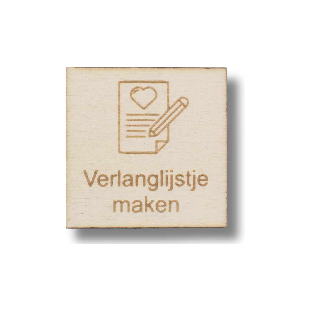 Pictogram Verlanglijstje maken