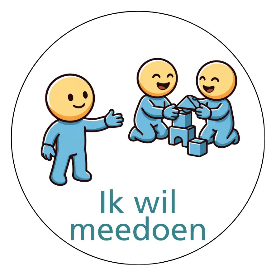 Magnetische pictogram sociale situaties