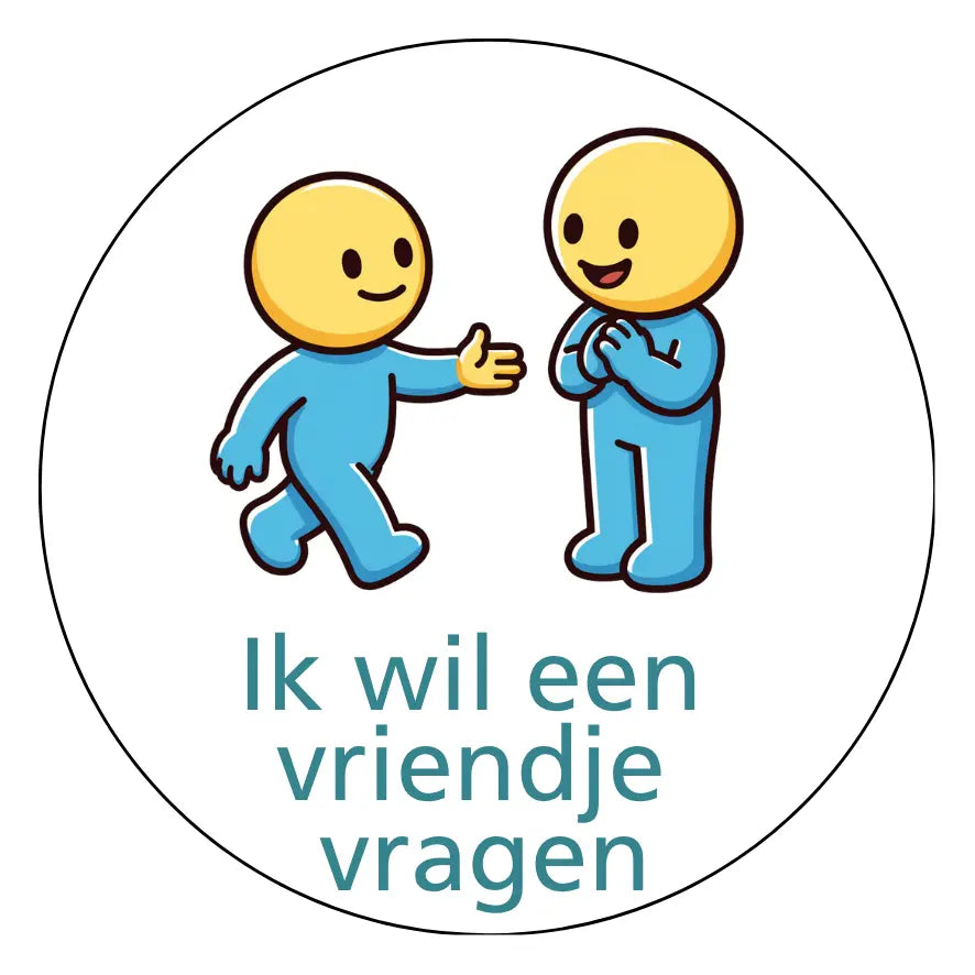 Magnetische pictogrammen Sociale grenzen, vriendschap en erbij horen