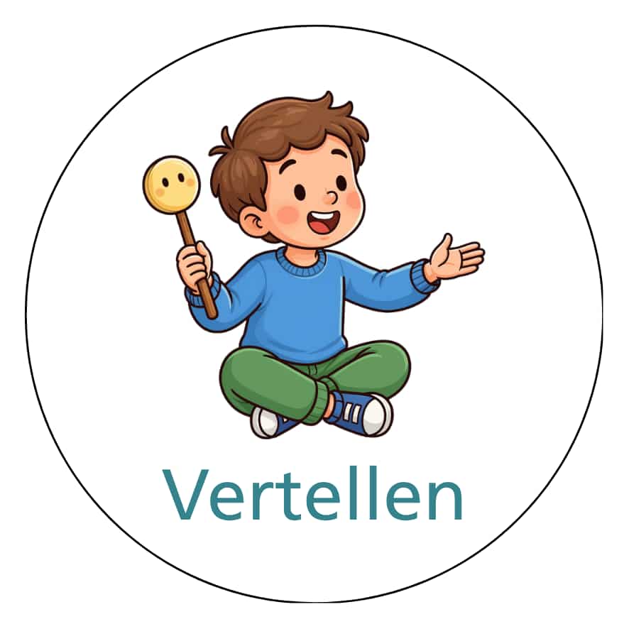 Magnetisch pictogram Vertellen