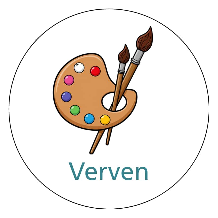 Magnetisch pictogram Verven