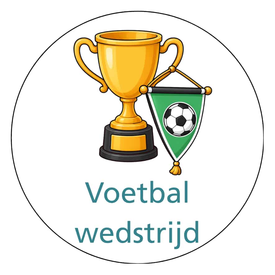 Magnetisch pictogram Voetbalwedstrijd