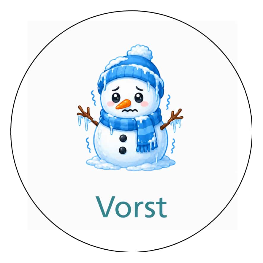 Magnetisch pictogram Vorst
