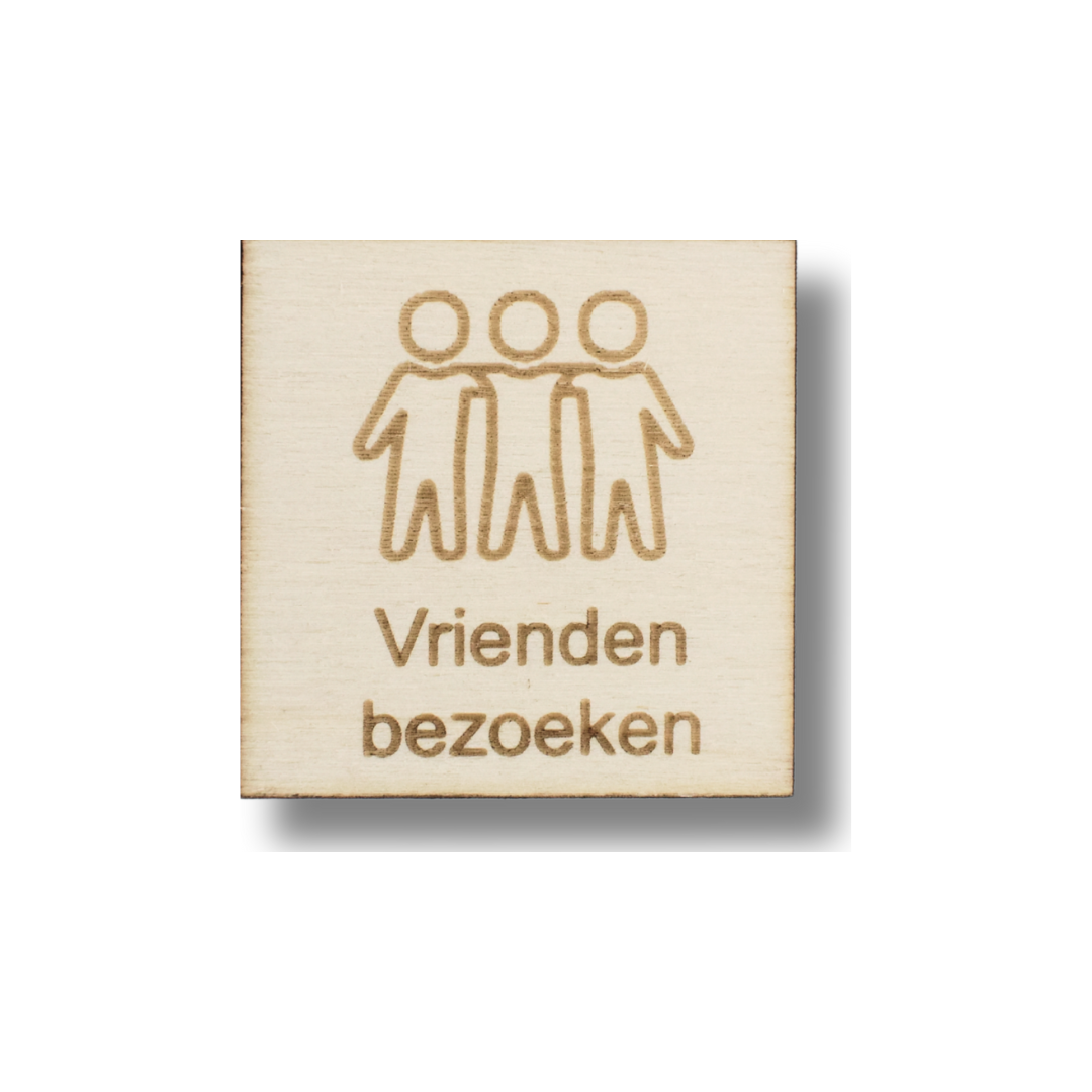 Pictogram Vrienden Bezoeken