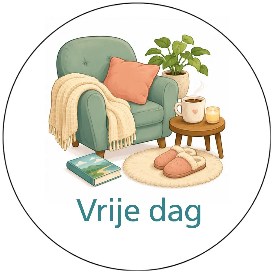 Magnetisch pictogram Vrije dag