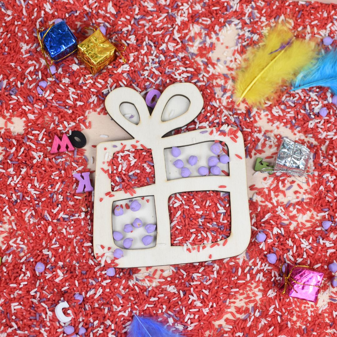 Houten vulvorm cadeau