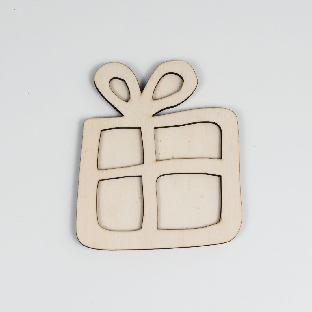 Houten vulvorm cadeau