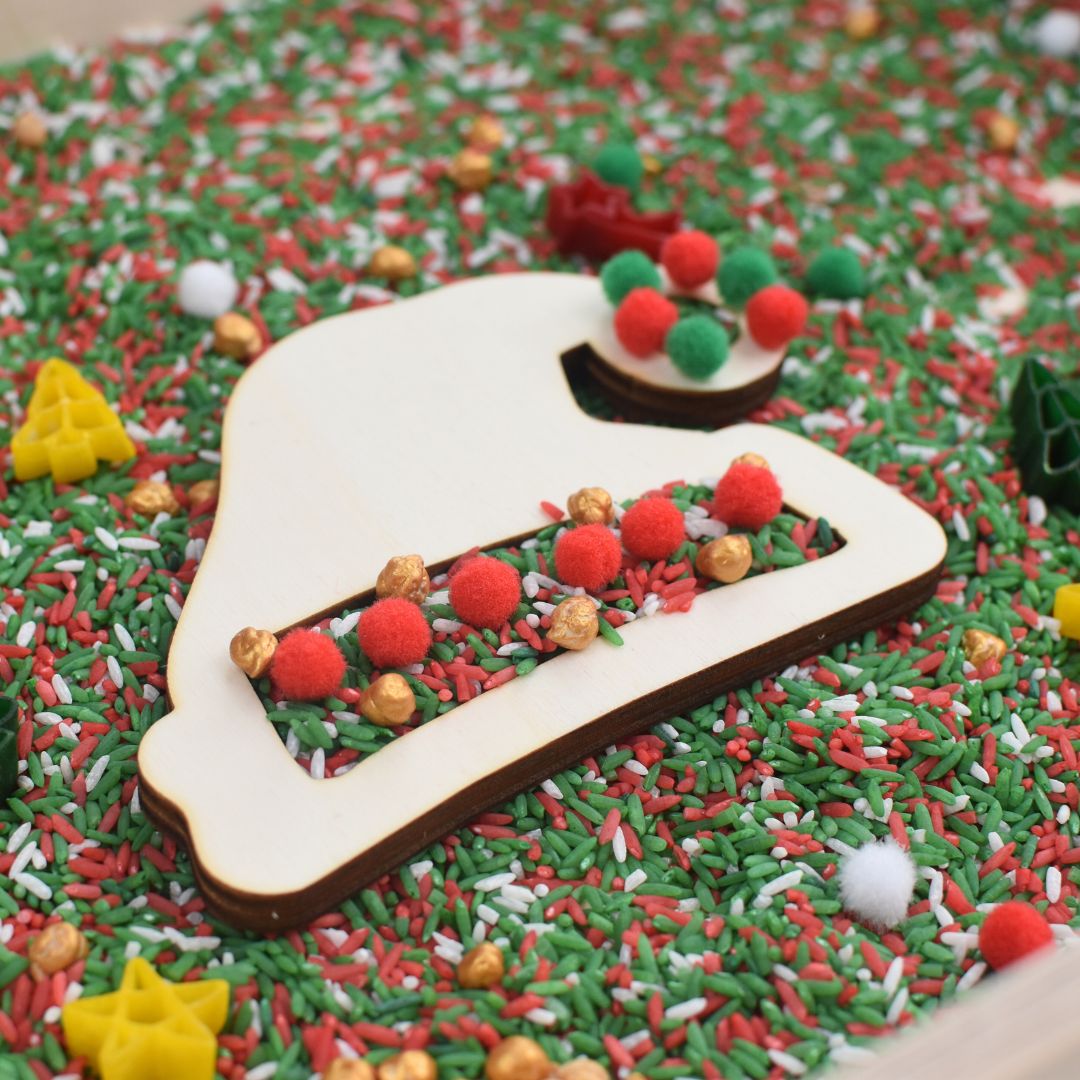 Houten vulvorm kerstmuts
