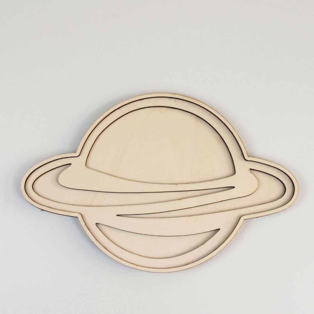 Houten vulvorm planeet