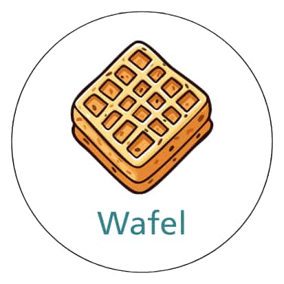 Magnetisch pictogram Wafel