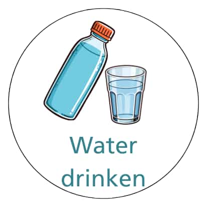 Magnetisch pictogram Water drinken