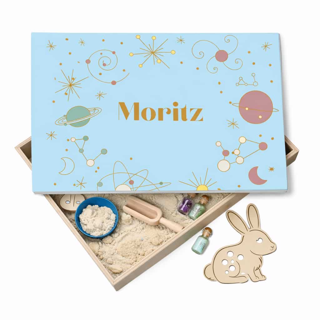 Houten speelbak met deksel Ruimte (Moritz)
