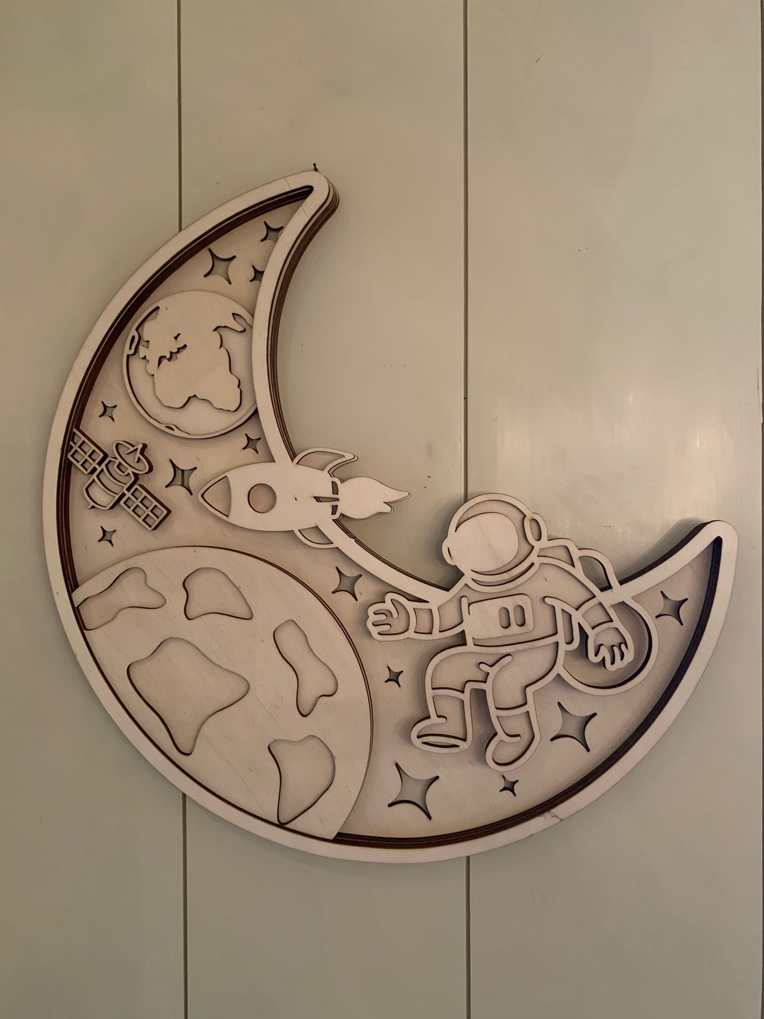 Houten Wanddecoratie – Maan