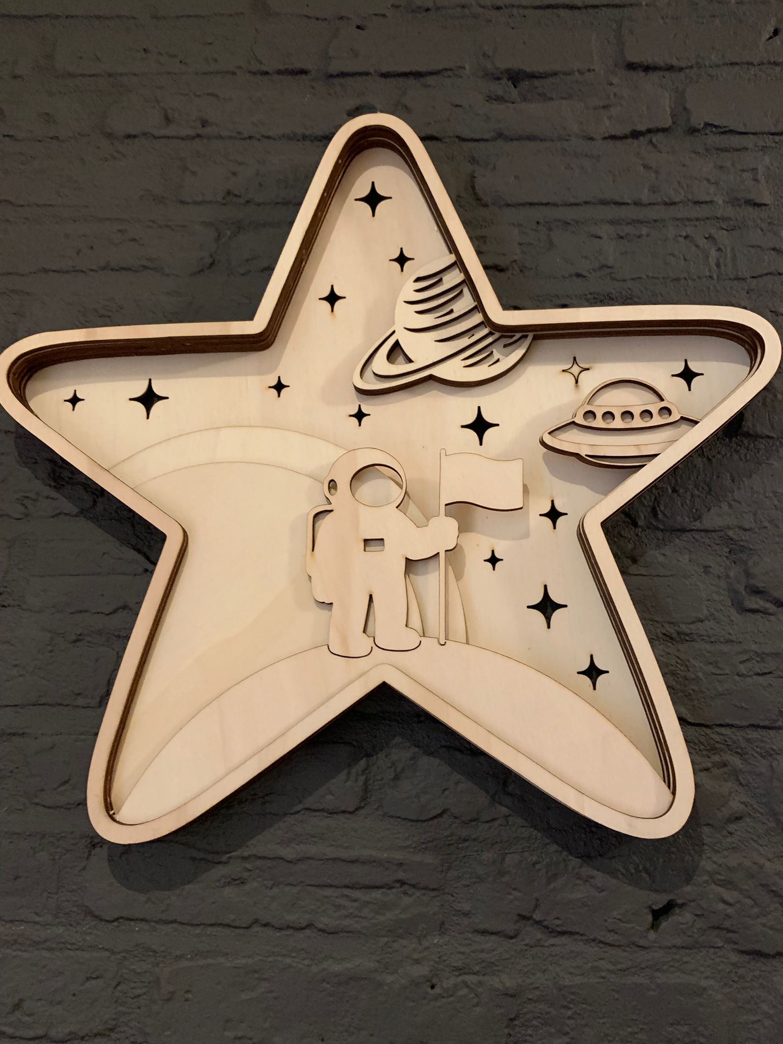 Houten Wanddecoratie – Ster