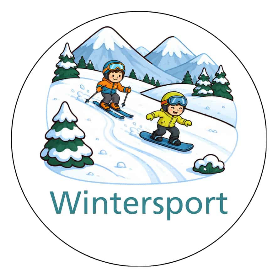 Magnetisch pictogram Wintersport