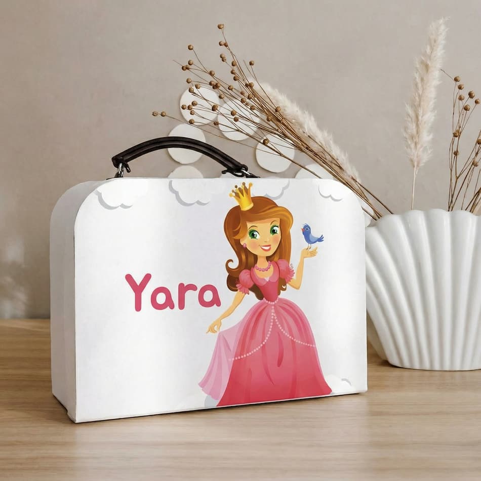 Koffertje prinses met eigen naam (Yara)