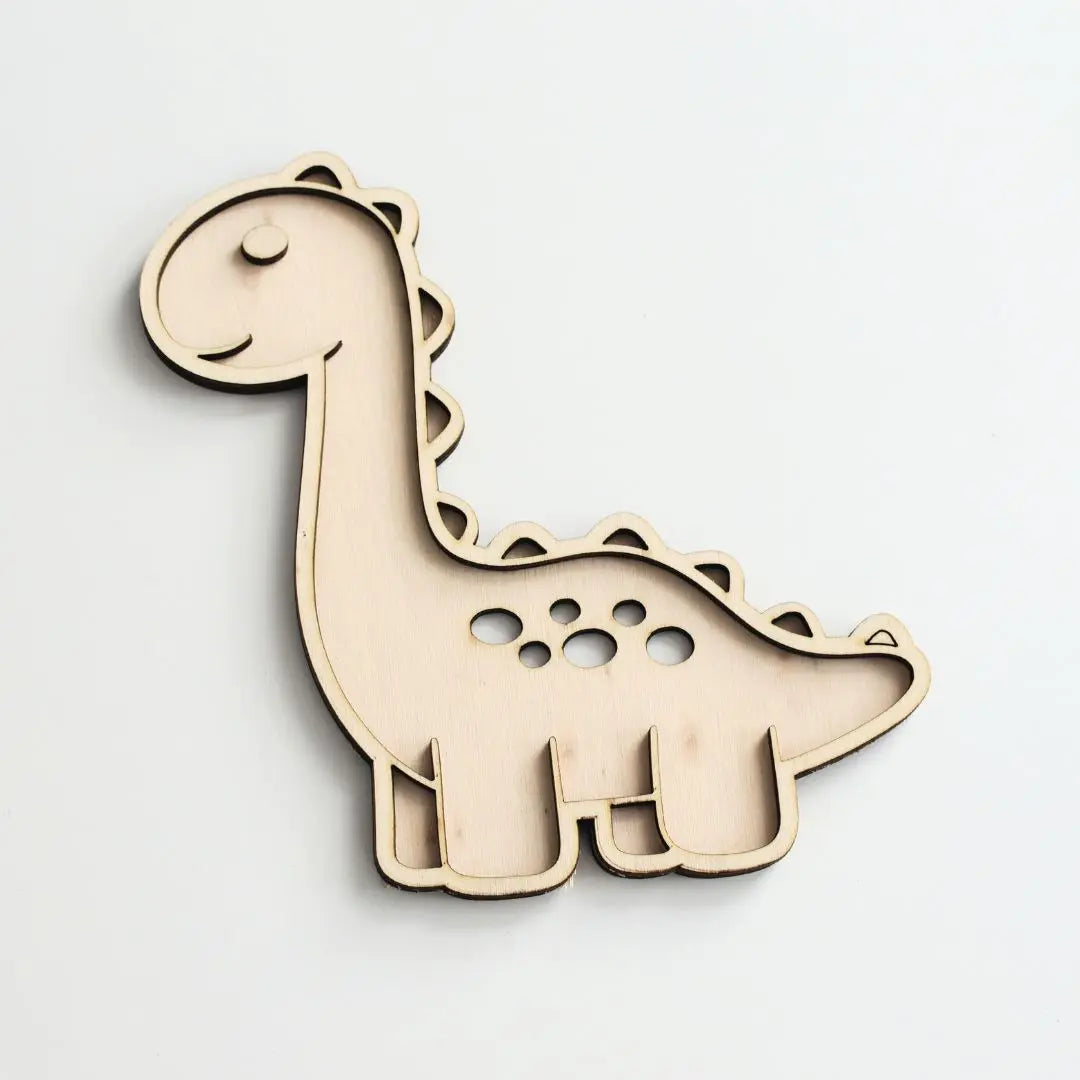 Houten Zeef Dinosaurus – Sensorisch Spel & Dino Thema