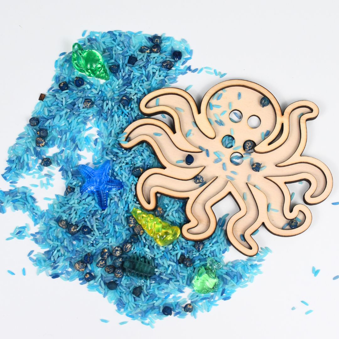 Houten zeef octopus