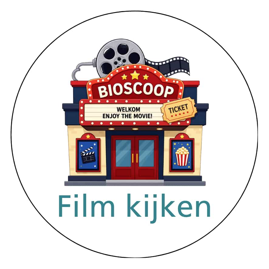 Magnetisch pictogram Film kijken