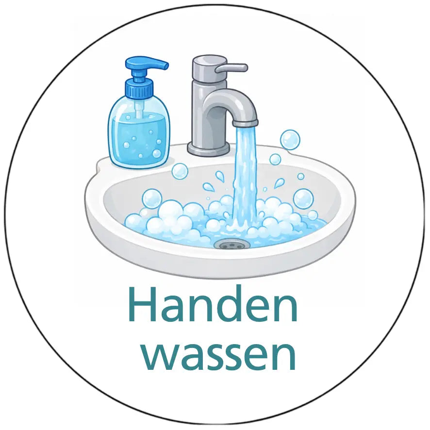 Magnetisch pictogram Handen wassen