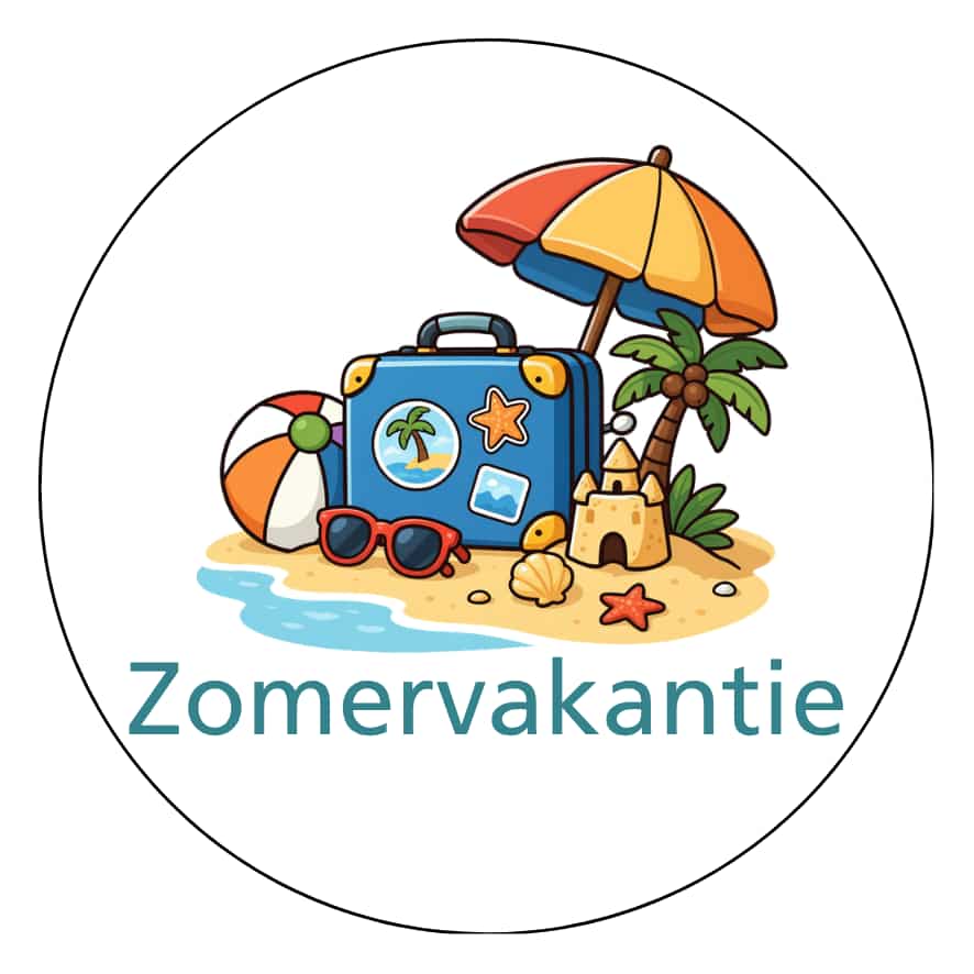Magnetisch pictogram Zomervakantie