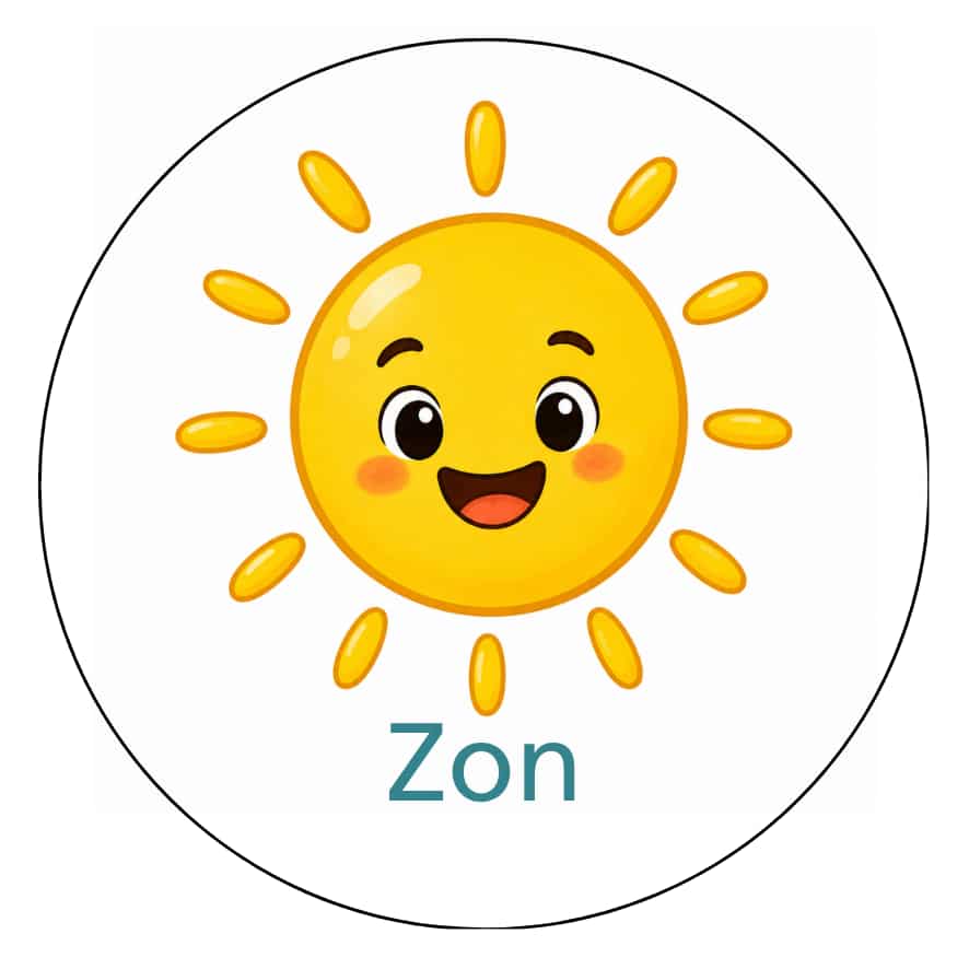 Magnetisch pictogram Zon