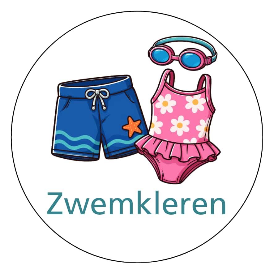 Magnetisch pictogram Zwemkleren