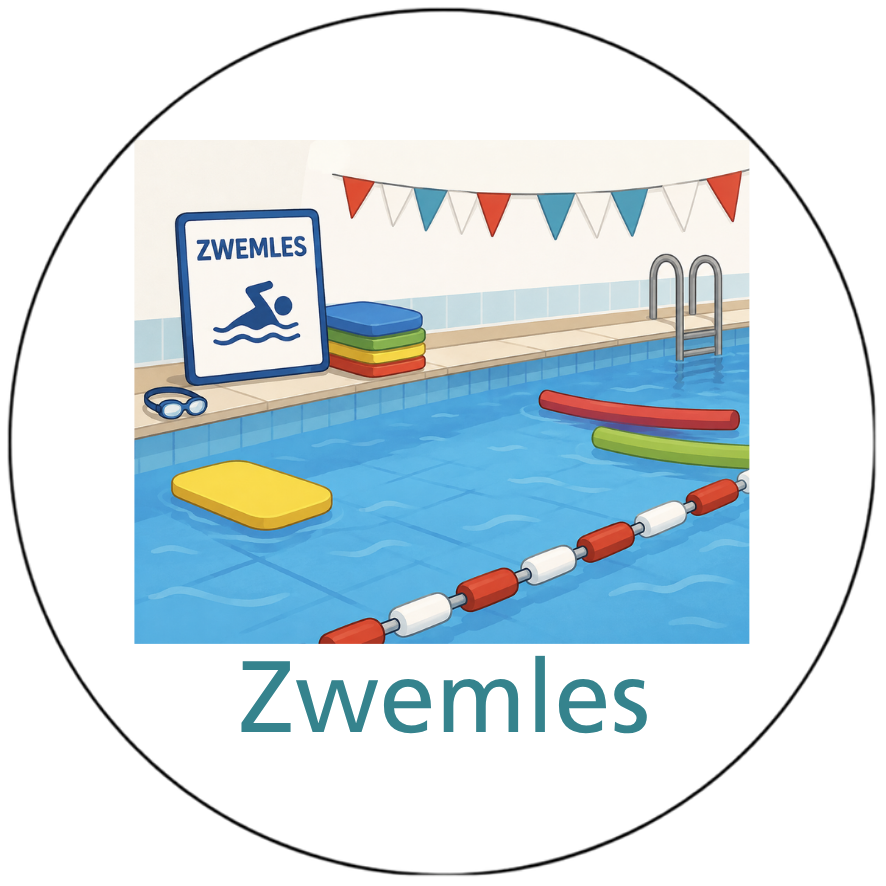 Magnetisch pictogram Zwemles