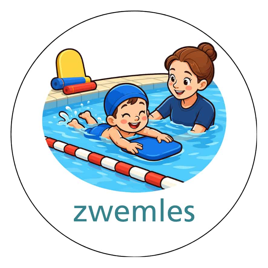 Magnetisch pictogram Zwemles
