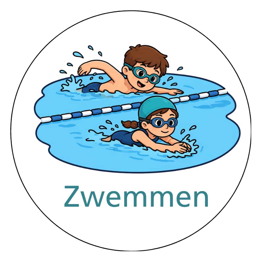 Magnetisch pictogram Zwemmen