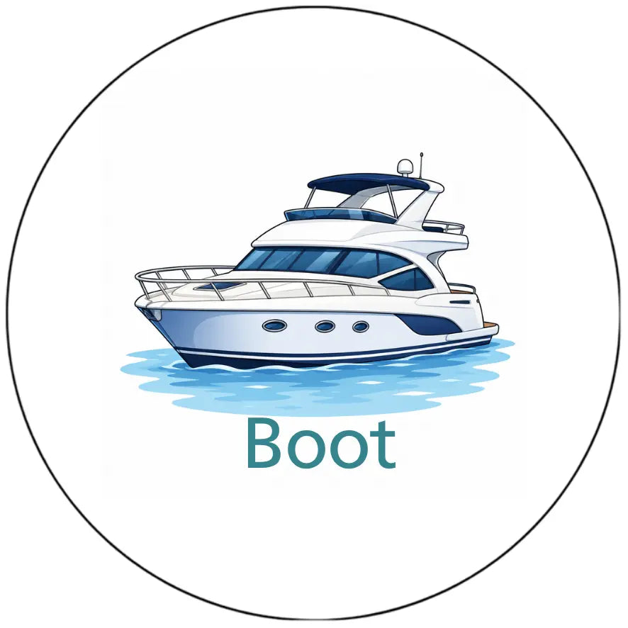 Magnetisch pictogram Boot – versie A zonder persoon