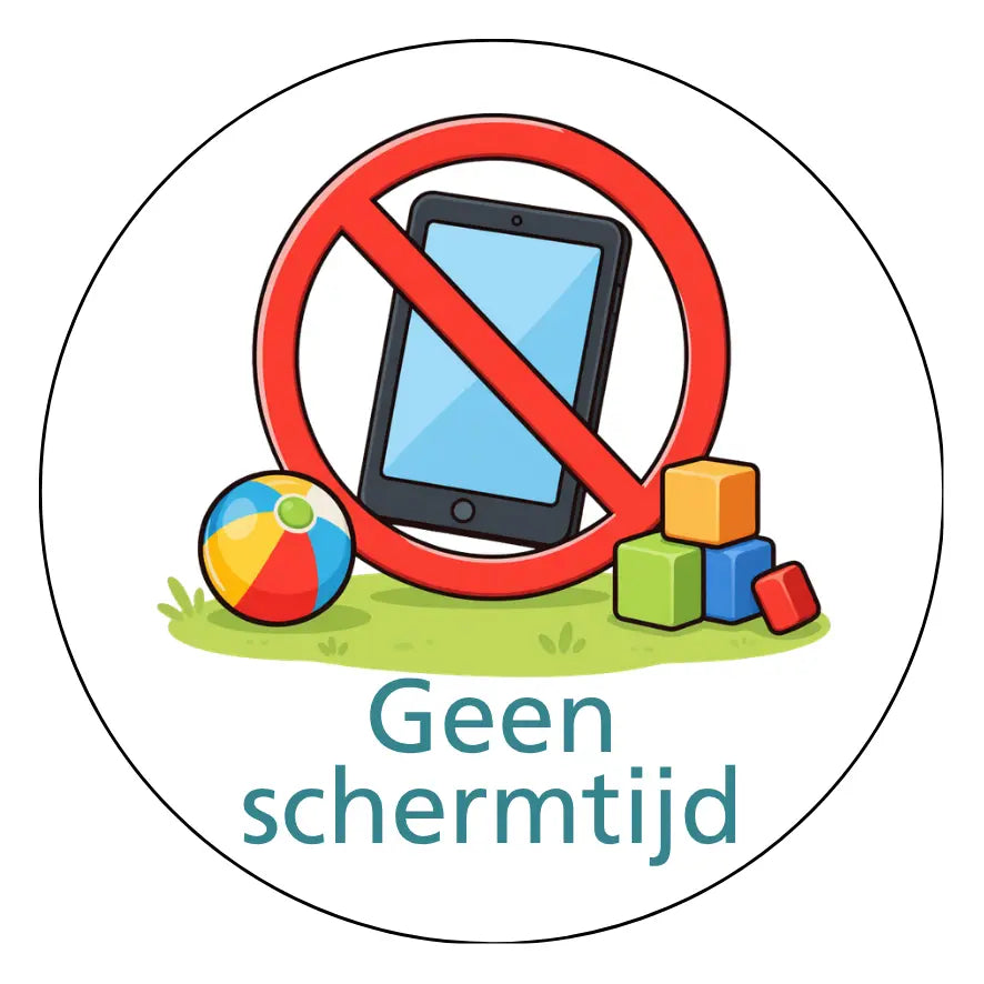 Magnetisch pictogram Geen schermtijd