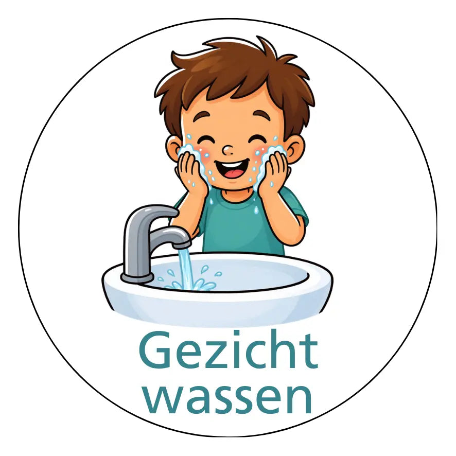 Magnetisch pictogram Gezicht wassen