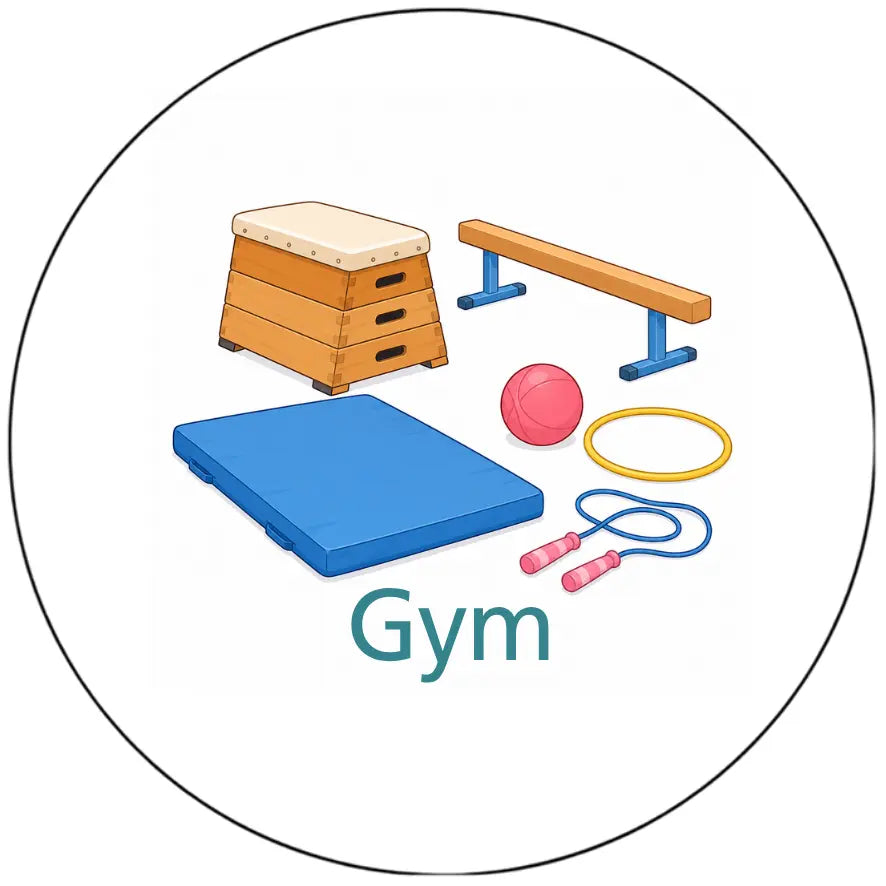 Magnetisch pictogram Gym – versie A zonder persoon