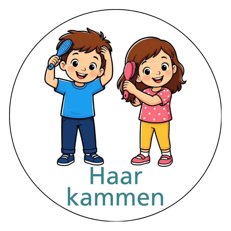Magnetisch pictogram Haar kammen