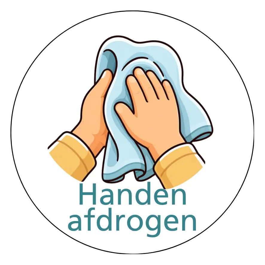 Magnetisch pictogram Handen afdrogen