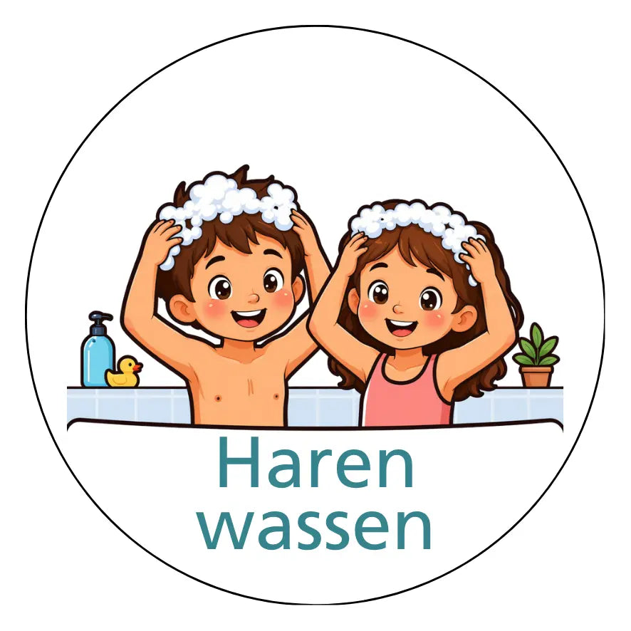 Magnetisch pictogram Haren wassen