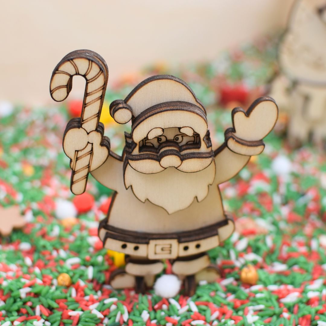 Houten Kerst speelfiguren