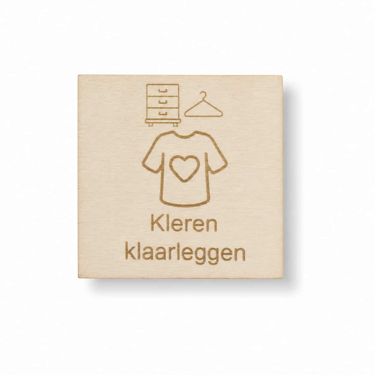 Pictogram Kleren Klaarleggen – Routine & Zelfstandigheid