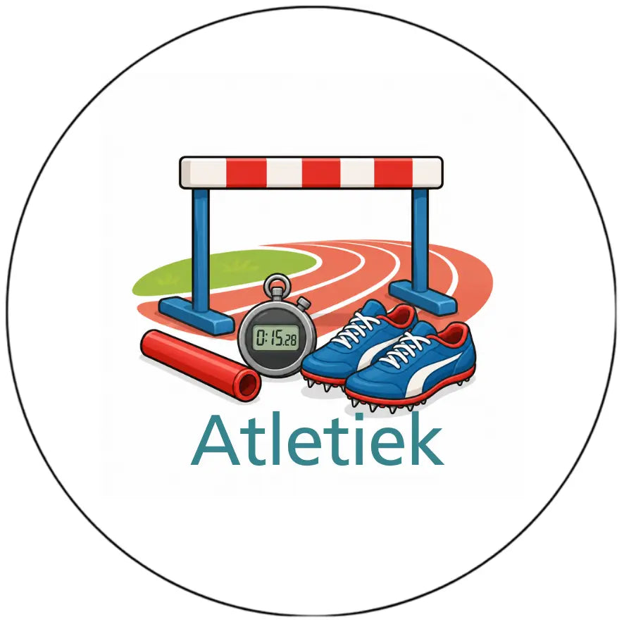Magnetisch pictogram Atletiek - versie A zonder persoon