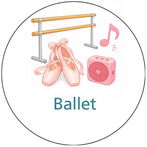 Magnetisch pictogram Ballet – versie A zonder persoon