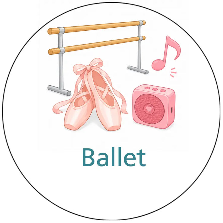Magnetisch pictogram Ballet – versie A zonder persoon