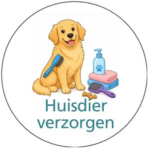 Magnetisch pictogram Huisdier verzorgen – versie A zonder persoon